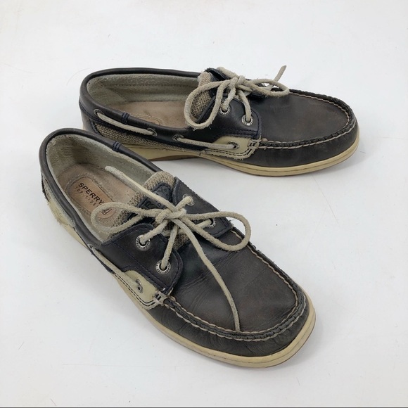Sperry Top-Sider Women's Songfish Boat Shoes Leather Dark Brown Size 7M 9812587 - Picture 6 of 13